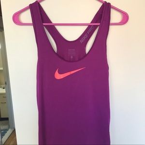 Nike Pro purple workout tank